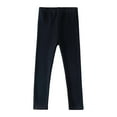thumbnail image 1 of Lenpel Leggings for Toddler Girls 2-13 Y Soft Elastic Waist Full Length Cotton Footless Tights Solid Stretchy Pants, 1 of 7