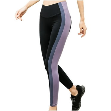 Lenpel Leggings for Women 2025 High Waisted Color Block Stretchy Workout Running Yoga Pants Full Length Leggings