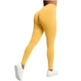 thumbnail image 1 of Lenpel Leggings for Women Seamless High Waisted Butt Lifting Full Length Workout Yoga Pants Athletic Gym Leggings, 1 of 7