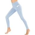 thumbnail image 1 of Lenpel Leggings with Pockets for Women High Waisted Pull on Stretchy Slim Workout Yoga Pants Casual Athletic Tights(Blue,Medium), 1 of 7