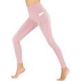 thumbnail image 1 of Lenpel Leggings with Pockets for Women High Waisted Pull on Stretchy Slim Workout Yoga Pants Casual Athletic Tights(Pink,X-Large), 1 of 7