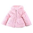 thumbnail image 1 of Lenpel Little Girls' Winter Clothes Cute Long Sleeve Zip up Hooded Thicken Warm Fleece Jacket Toddler Fuzzy Coats, 1 of 2