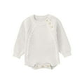 thumbnail image 1 of Lenpel Newborn Baby Boy Girl Sweater Rompers Infant Long Sleeve Button Knitted Bodysuits Soft Warm Jumpsuits, 1 of 5