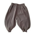 thumbnail image 1 of Lenpel Newborn Baby Pants Soft Cotton Elastic Waist Solid Casual Lantern Trousers Infant Spring Fall Outfits, 1 of 3
