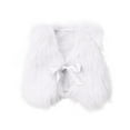thumbnail image 1 of Lenpel Newborn Girls' Winter Clothes Open Front Belted Soft Cotton Solid Fuzzy Warm Waistcoat Baby Fleece Vest, 1 of 3