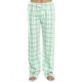 thumbnail image 1 of Lenpel Pajama Pants for Women Plus Size Elastic High Waisted Drawstring Plaid Wide Leg Lounge Pants Soft Casual Pj Bottoms(Mint Green,Medium), 1 of 4