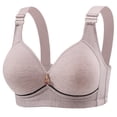 thumbnail image 1 of Lenpel Push up Bras for Women Wireless Supportive Lift up Full Coverage Bralettes Comfortable Plus Size Everyday Bras, 1 of 6
