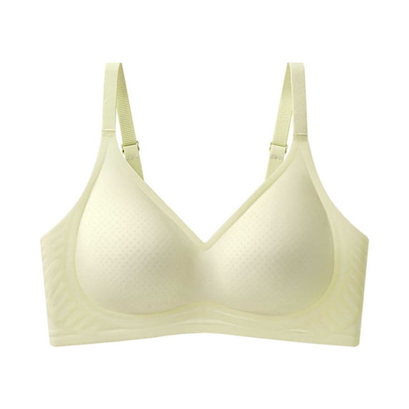 Lenpel Seamless Wireless Bras for Women Soft Support Lightly Padded Full Coverage Lift up Bralettes Comfortable T Shirt Bras