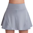 thumbnail image 1 of Lenpel Skorts for Women Fashion Summer High Waisted Workout Tennis Skirts with Inner Shorts Running Athletic Skorts, 1 of 4