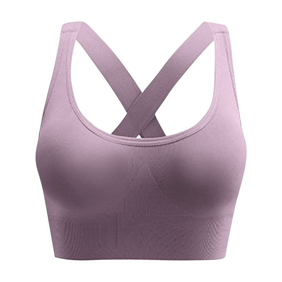 Lenpel Sports Bras for Women High Impact Support Padded Criss Cross Back Workout Bralettes Running Yoga Bras