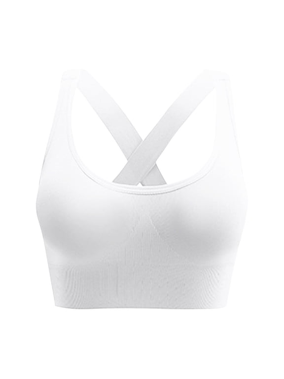 Sports Bras for Women High Impact Support Padded Criss Cross Back Workout Bralettes Running Yoga Bras