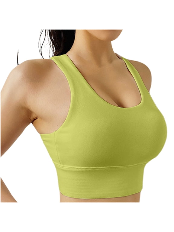 Sports Bras for Women High Impact Support Strappy Criss Cross Back Push up Yoga Bras Comfort Workout Bralettes