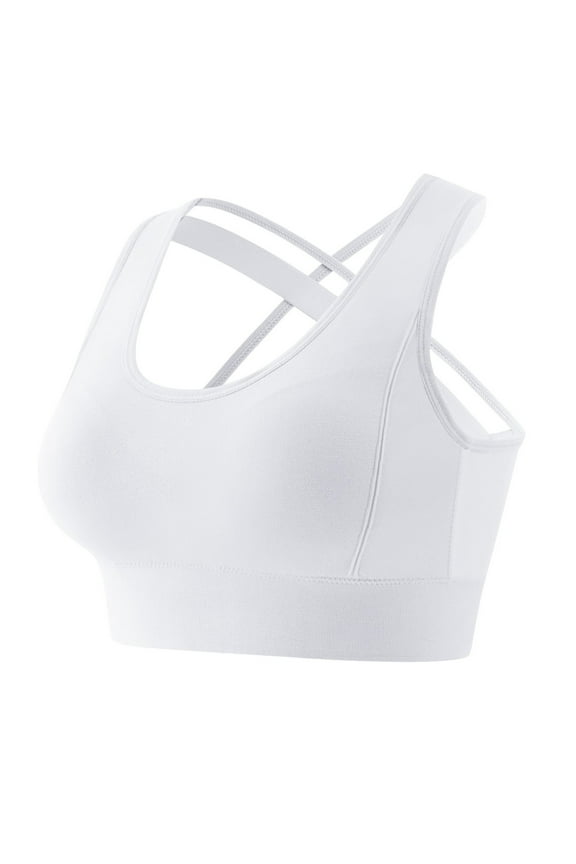 Sports Bras for Women Plus Size High Impact Support Criss Cross Strappy Yoga Bralettes Comfortable Workout Bra