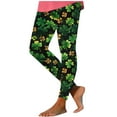thumbnail image 1 of Lenpel St. Patrick's Day Leggings for Women Soft High Waist Full Length Printed Stretchy Yoga Pants Workout Tights, 1 of 4