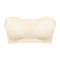 thumbnail image 1 of Lenpel Strapless Bras for Women Seamless No Underwire Padded Cross Back Bandeau Bras Comfortable Tube Top Bralettes, 1 of 7