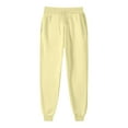 thumbnail image 1 of Lenpel Sweatpants for Women Elastic High Waisted Drawstring Workout Lounge Pants Athletic Joggers with Pockets, 1 of 7