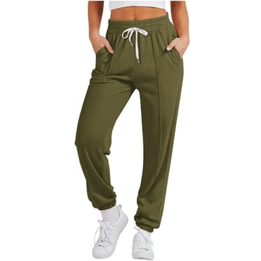 Lenpel Sweatpants for Women Loose Elastic High Waisted Drawstring Tapered Comfy Lounge Yoga Pants Athletic Casual Joggers with Pockets