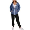 thumbnail image 1 of Lenpel Sweatsuits for Women Fall Fashion Long Sleeve Zip up Hoodie Athletic Sweatpants 2 Piece Lounge Sets, 1 of 7
