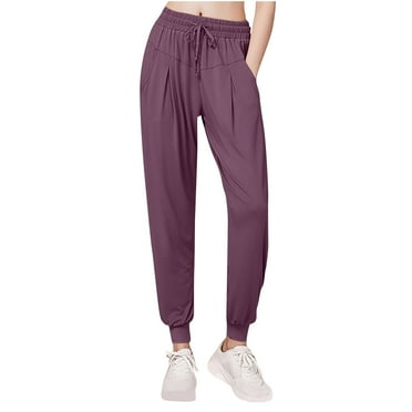 Lenpel Tapered Sweatpants for Women Lightweight High Waisted Lounge Workout Joggers Soft Athletic Pants with Pockets
