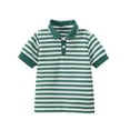 thumbnail image 1 of Lenpel Toddler Baby Boys Girls' T-Shirts Striped Cotton Short Sleeve Quarter Button Collared Shirts Children Summer Tee Tops, 1 of 7