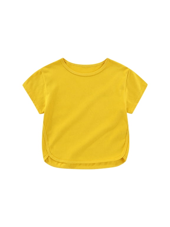 Toddler Baby Boys Girls' T-Shirts Unisex Newborn Infant Short Sleeve Crew Neck Cotton Tees Summer Casual Tops