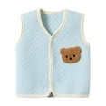thumbnail image 1 of Lenpel Toddler Baby Cotton Vest Unisex Newborn Cute Warm Sleeveless Jacket Infant Fall Winter Waistcoat 3 M-3 Y, 1 of 3