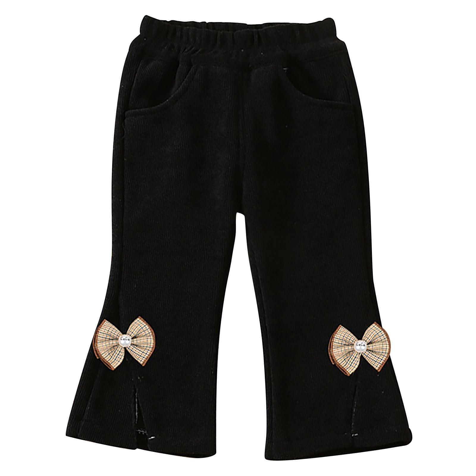 Baby Solid Color Corduroy Fabric Thickened Winter Pants