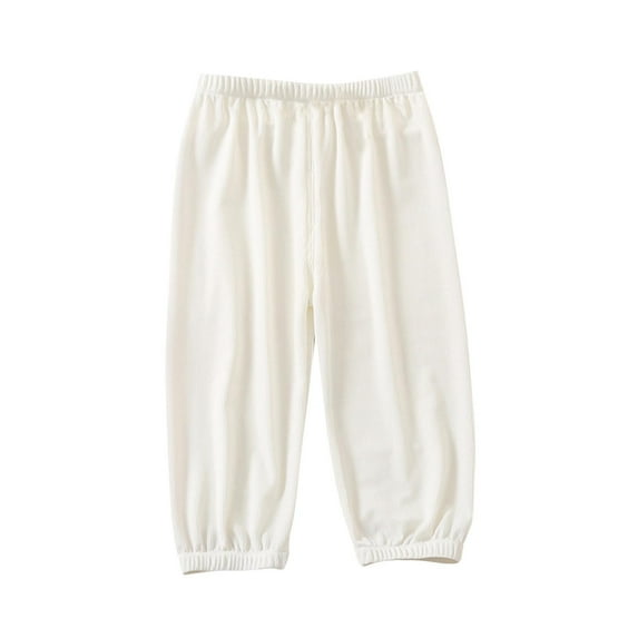 Lenpel Toddler Baby Joggers Infant Girl Boy Elastic Waist Ribbed Lantern Lounge Pants Spring Summer Casual Trousers