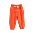 thumbnail image 1 of Lenpel Toddler Baby Summer Pants Unisex Boys Girls Lightweight Elastic Waist Drawstring Lounge Pants Comfy Casual Trousers 2-9 Y, 1 of 5