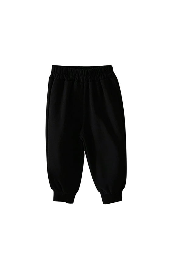 Toddler Baby Sweatpants Cotton Elastic Waist Casual Athletic Pull on Pants Unisex Infant Active Joggers