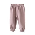 thumbnail image 1 of Lenpel Toddler Baby Sweatpants Cotton Elastic Waist Casual Athletic Pull on Pants Unisex Infant Active Joggers, 1 of 3