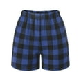 thumbnail image 1 of Lenpel Toddler Boys Girls' Shorts Elastic Waist Pull on Boxer Plaid Shorts Summer Casual Shorts with Pockets, 1 of 4
