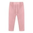 thumbnail image 1 of Lenpel Toddler Girls' Leggings Infant Soft Cotton Solid Color Full Length Footless Tights Thermal Base Layer Pants, 1 of 2