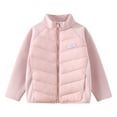 thumbnail image 1 of Lenpel Toddlers' Winter Coat Lightweight Mock Neck Zip up Quilted Puffer Jacket Warm Cotton Outwear for 3-13 Years, 1 of 4
