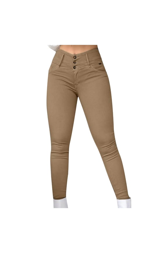Trendy Leggings for Women Stretch High Waisted Skinny Pants Fashion Cusual Ankle Length Tight Trousers