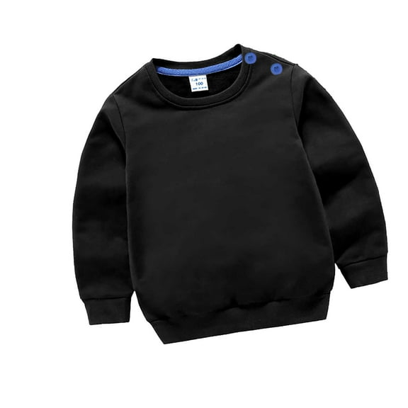 Lenpel Unisex Baby Clothes Newborn Long Sleeve Soft Cotton Solid Crew Neck Sweatshirts Fashion Pullover Tops