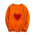 thumbnail image 1 of Lenpel Valentine's Day Shirts for Boys Girls Soft Cotton Long Sleeve Crew Neck Printed Tees 3-10 Y Casual Loose Tops, 1 of 2