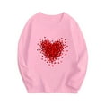 thumbnail image 1 of Lenpel Valentine's Day Shirts for Boys Girls Soft Cotton Long Sleeve Crew Neck Printed Tees 3-10 Y Casual Loose Tops, 1 of 2