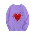 thumbnail image 1 of Lenpel Valentine's Day Shirts for Boys Girls Soft Cotton Long Sleeve Crew Neck Printed Tees 3-10 Y Casual Loose Tops, 1 of 2