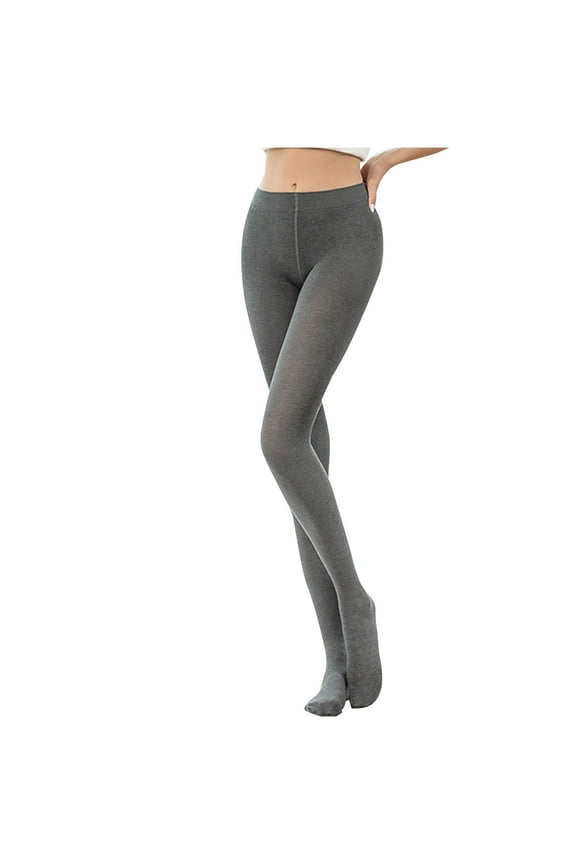 Winter Tights for Women High Waisted Ribbed Thick Warm No See Through Pantyhose Leggings Sweater Tights