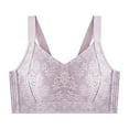 thumbnail image 1 of Lenpel Wireless Bras for Women Comfortable Push up Supportive Lift Full Coverage Plus Size Bralettes Padded Lace Bras, 1 of 3