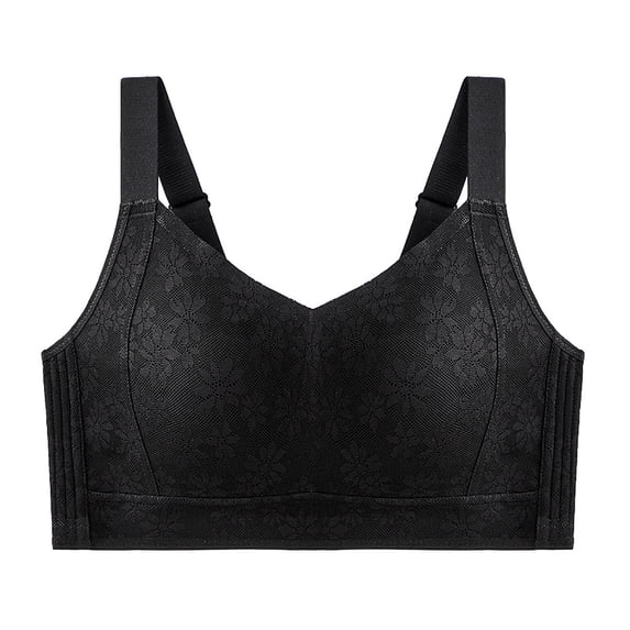 Lenpel Wireless Bras for Women Comfortable Push up Supportive Lift Full Coverage Plus Size Bralettes Padded Lace Bras