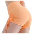 thumbnail image 1 of Lenpel Women's Athletic Shorts Summer High Waisted Side Drawstring Ruched Booty Yoga Shorts Workout Running Shorts, 1 of 7