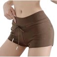 thumbnail image 1 of Lenpel Women's Booty Shorts Casual Elastic Waist Low Rise Drawstring Comfy Lounge Shorts Summer Running Shorts, 1 of 7