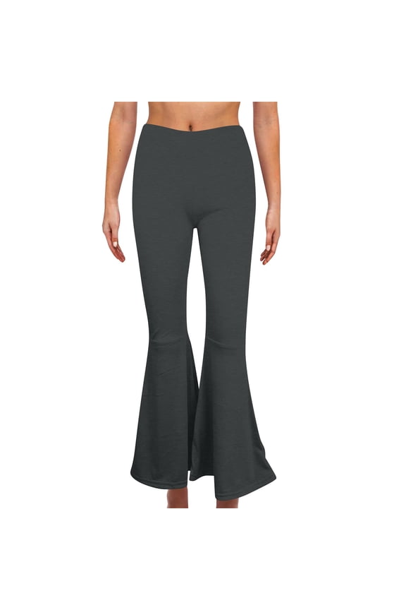Women's Flare Leggings Soft High Waisted Stretchy Slim Bell Bottom Yoga Pants Bootcut Workout Pants