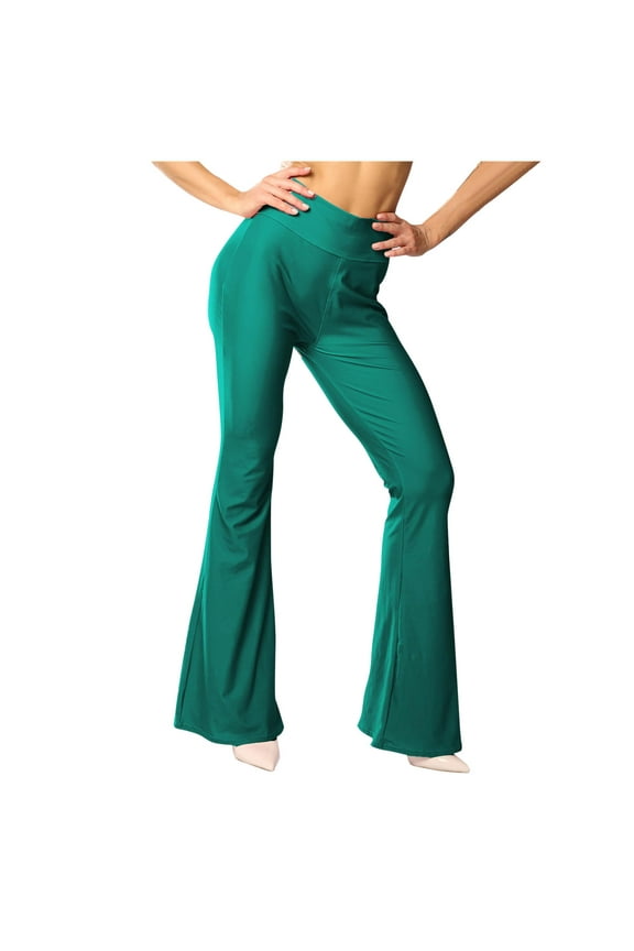 Women's Flare Yoga Pants Soft Comfy High Waisted Bell Bottom Gym Leggings Bootcut Workout Lounge Pants