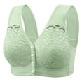 thumbnail image 1 of Lenpel Women's Front Closure Bras Lace Wireless Full Coverage High Support Plus Size Bralettes Comfort Everyday Bras, 1 of 6
