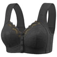 thumbnail image 1 of Lenpel Women's Front Closure Bras Lace Wireless Full Coverage Support Plus Size Bralettes Comfortable Everyday Bras, 1 of 1