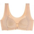 thumbnail image 1 of Lenpel Women's Front Closure Lace Bras Wireless Padded Soft Support Seamless Push up Bras Full Coverage Bralettes, 1 of 1