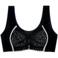 thumbnail image 1 of Lenpel Women's Front Closure Lace Bras Wireless Padded Soft Support Seamless Push up Bras Full Coverage Bralettes, 1 of 2